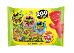 Sour Patch Kids and Swedish Fish Fun Size Bags 200ct